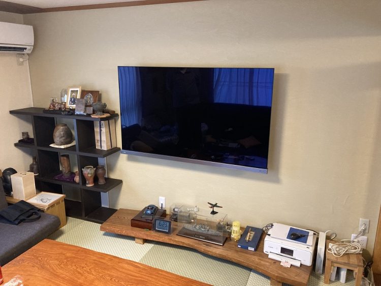 壁掛けテレビアフター